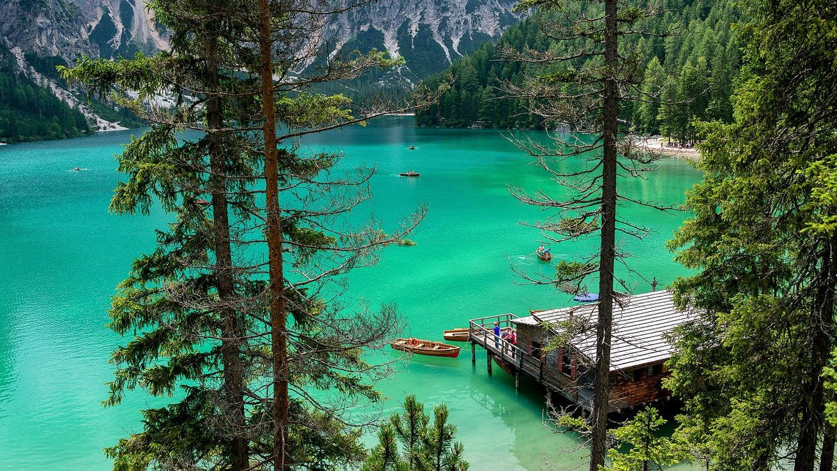 Foto di lago di braies